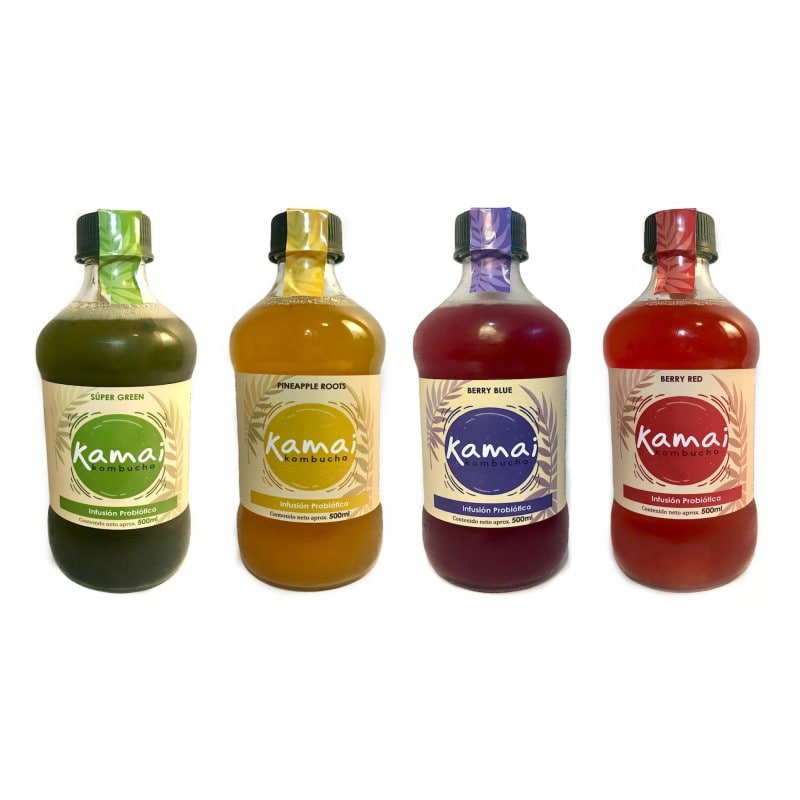 Pack 4 Kombucha 500 cc Kamai