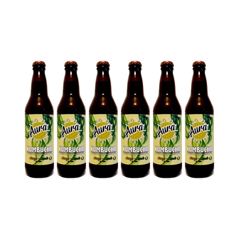 6-Pack Mango-Lúpulo Aura Kombucha
